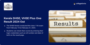 Kerala DHSE, VHSE Plus One Result 2024 Declared @keralaresults.nic.in, Get Direct Link Here
